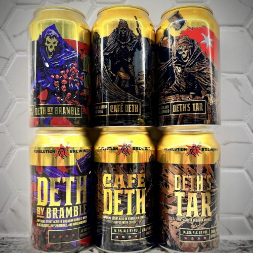 Revolution Deep woods 6 pack. Deth's Tar x2, Cafe Deth x2, Deth by Bramble x2