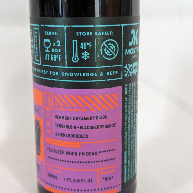 Bottle Logic Somniphobia 2X Mash Coffee Stout 1 Bottle 2021