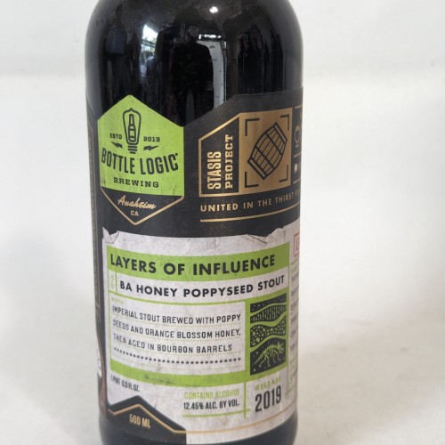 Bottle Logic 2019 Layers of Influence Honey Poppyseed Stout 1 Bottle