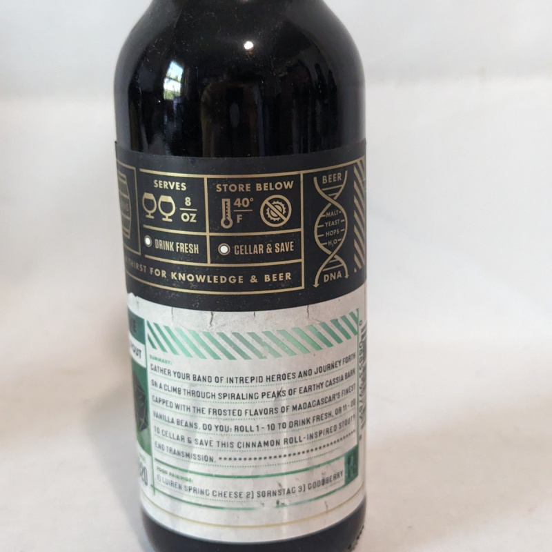 Bottle Logic 2020 Roll For initiative Barrel Aged Stout 1 Bottle