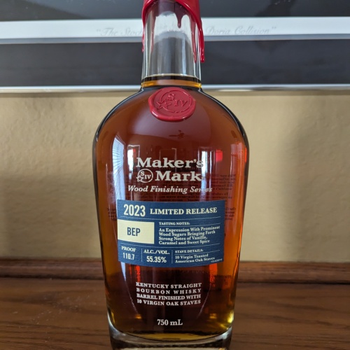 Maker's Mark BEP 110 proof (final wood finishing)