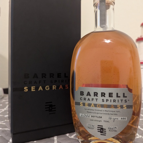 Barrell Seagrass GRAY Label 16 year finished rye