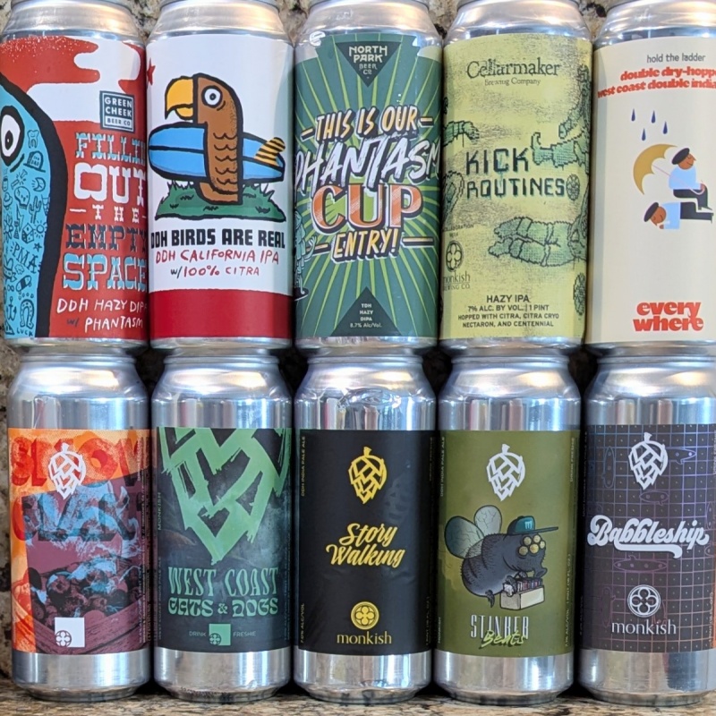 Socal Mixed 10 Pack (Monkish / Green Cheek / North Park)