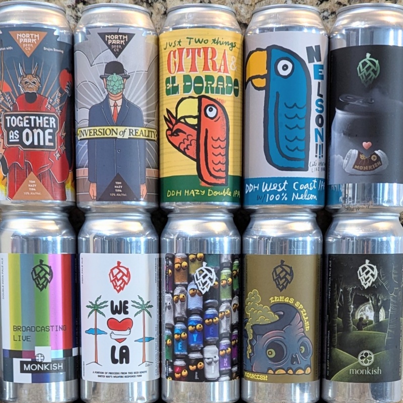 Socal Mixed 10 Pack (Monkish / Green Cheek / North Park)