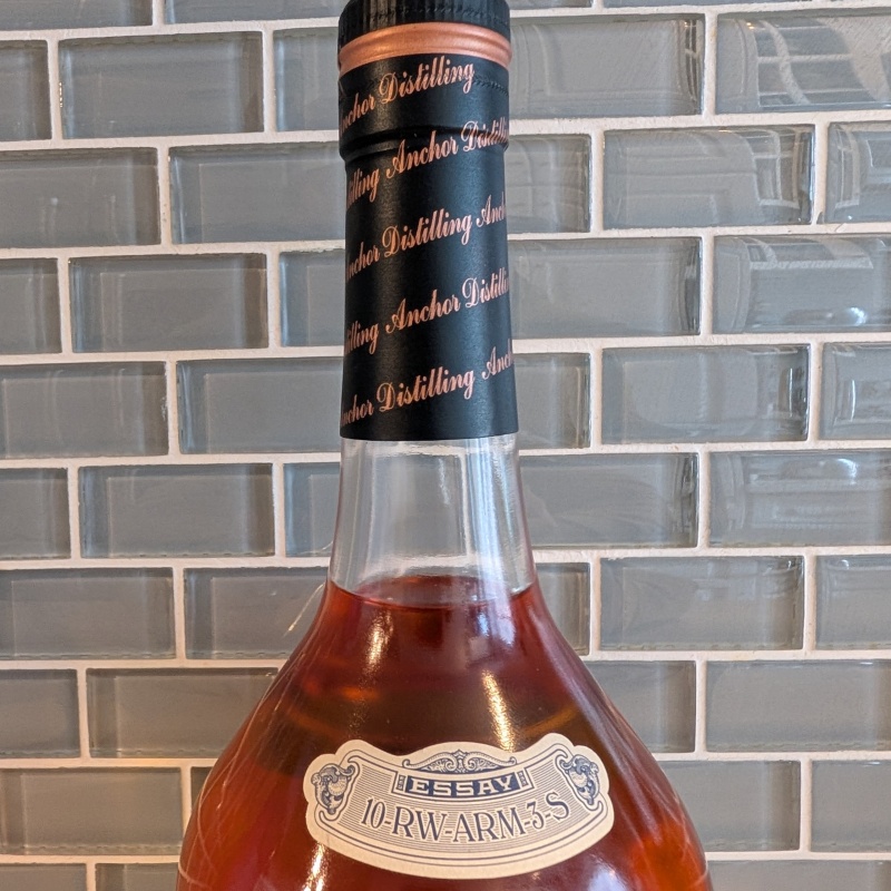 Old Potrero 10-Year Single Barrel Reserve Rye Whiskey – 750ml – High Fill – Perfect Label & Capsule