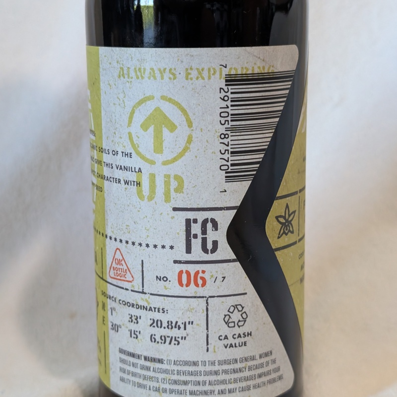 Bottle Logic Fundamental Coordinates Congo Vanilla Planifolia 14.75% ABV