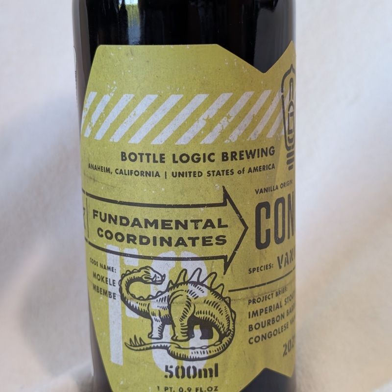 Bottle Logic Fundamental Coordinates Congo Vanilla Planifolia 14.75% ABV