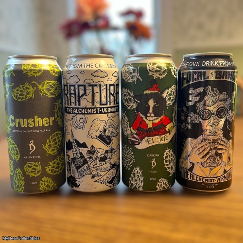 (4-pack) Alchemist Variety IPA Mix (crusher, rapture, el jefe, focal banger) Stowe, VT