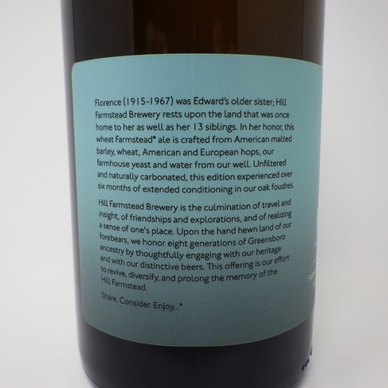 Florence Foudre 750ml Bottle Hill Farmstead Brewery