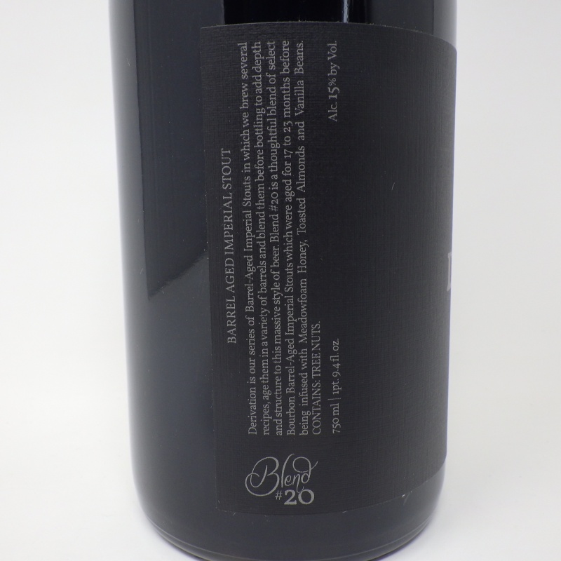 Side Project Derivation Blend #20 750ml Bottle Bourbon Barrel-Aged Stout