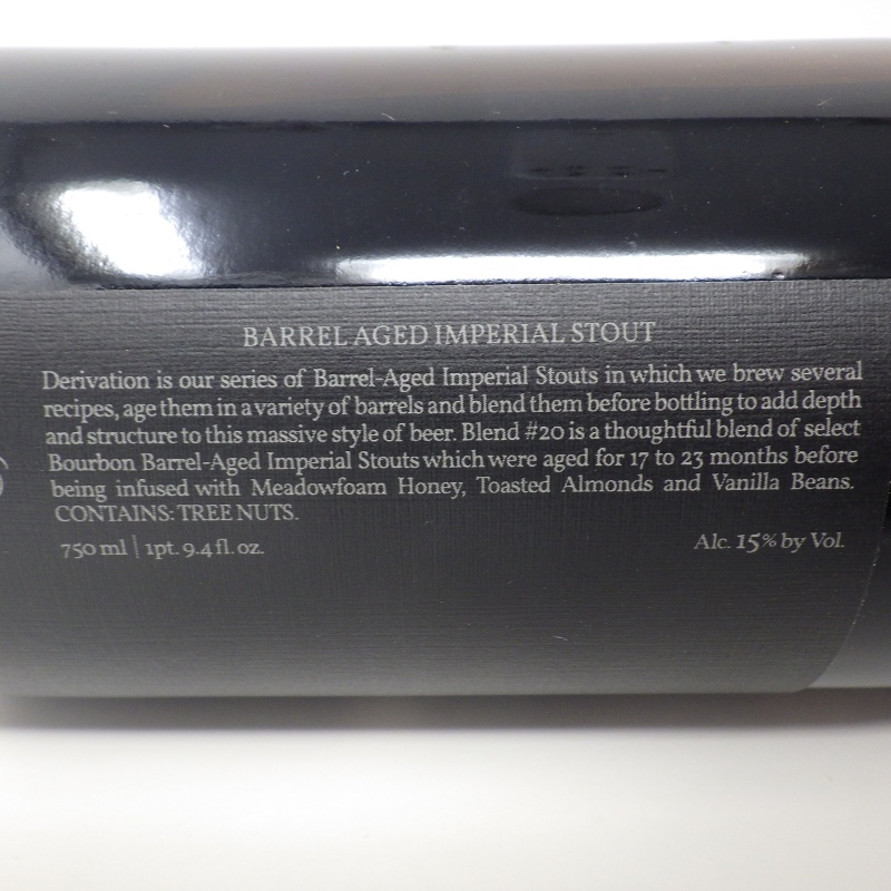 Side Project Derivation Blend #20 750ml Bottle Bourbon Barrel-Aged Stout
