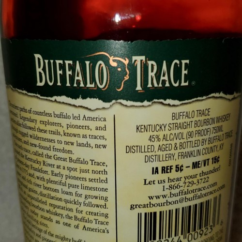 buffalo trace kentucky straight bourbon whisky