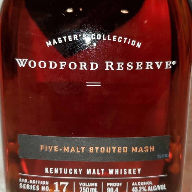Woodford Reserve five malt stouted mash masters collection no. 17