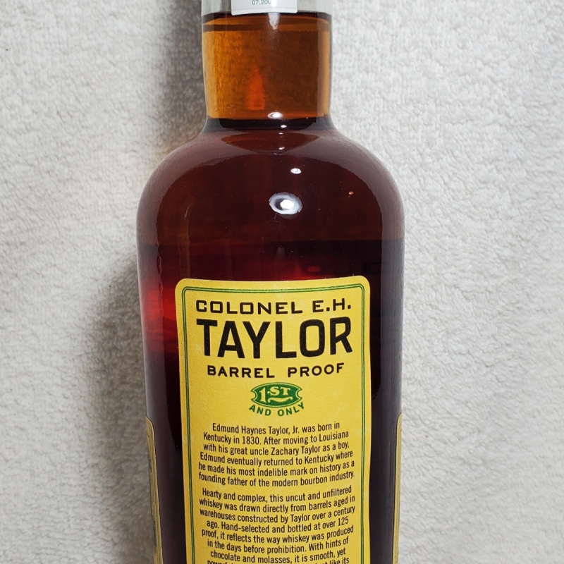 E.H. taylor barrel proof 129 batch 11