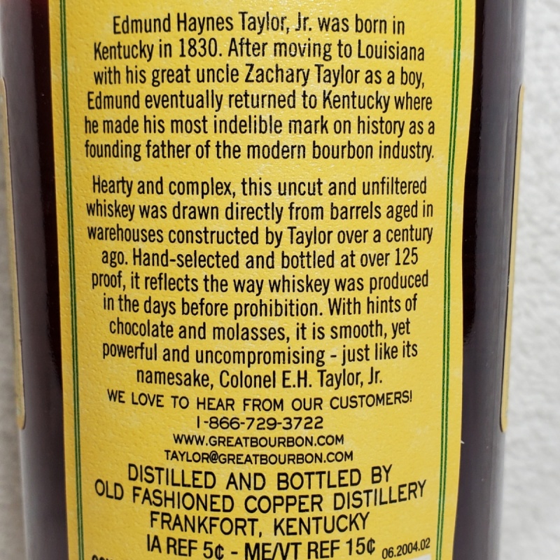 E.H. taylor barrel proof 129 batch 11