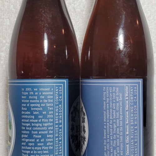 2024 and 2023 pliny the youger bottles