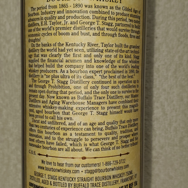 George T Stagg 23 135proof