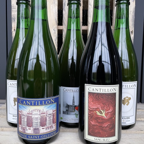 Cantillon Sang Blue + Saint Gilloise + Grand Cru Bruocsella + Geuze + Geuze