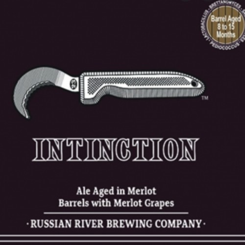 1 BOTTLE OF MERLOT INTINCTION by RUSSIAN RIVER BREWING COMPANY