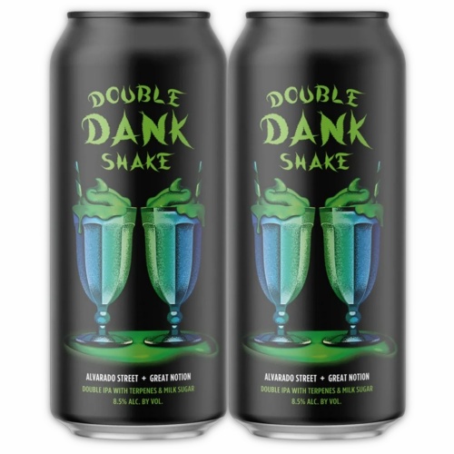 4 Cans of DOUBLE DANK SHAKE an ALVARADO STREET COLLAB w/ GREAT NOTION Hazy DIPA 4/04/26
