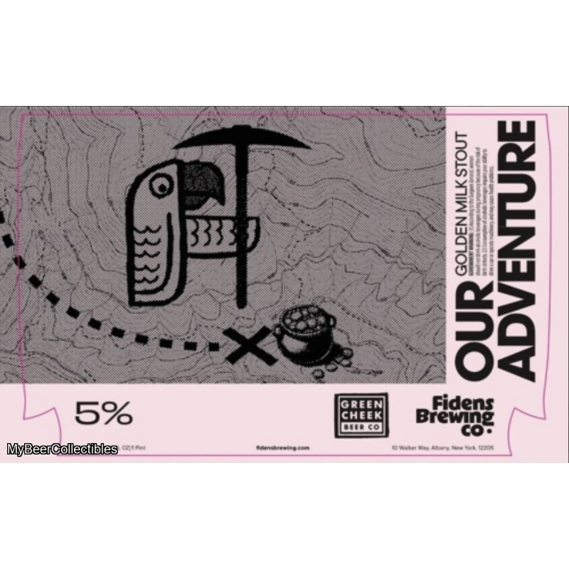 Fidens + Green Cheek -- Our Adventure (Golden Milk Stout 5%) -- Aug 19th