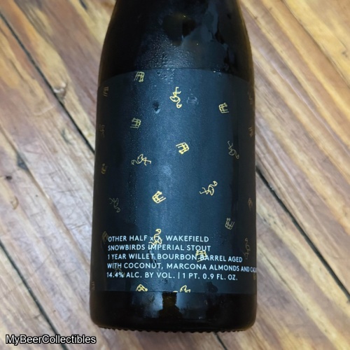 Original Other Half Barrel Aged Snowbirds (2018) Willet Bourbon Barrel Aged