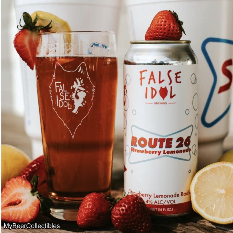 False Idol Brewing - Route 26 - Strawberry Lemonade - Radler 16oz Can
