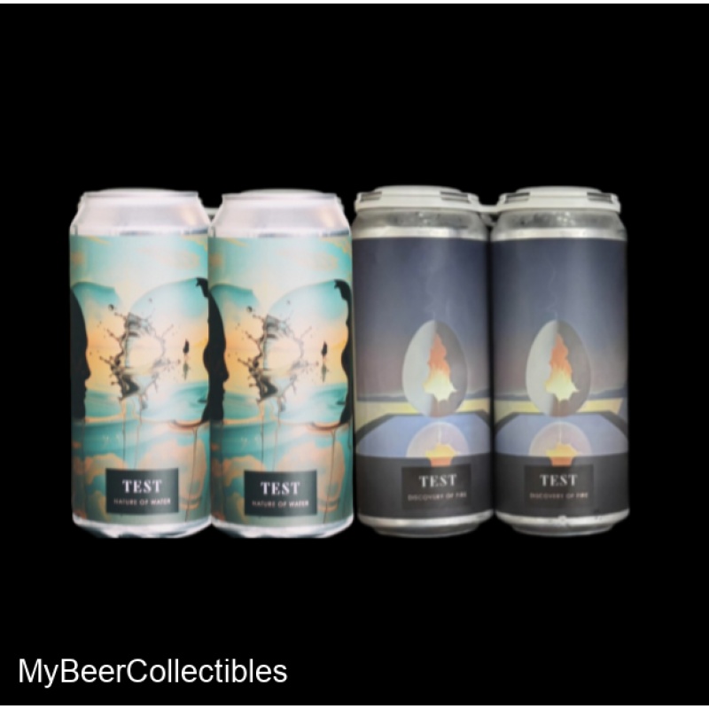 4 Pack TEST Newest Hops Nature of Water DIPA + Discovery of Fire 2nd Edition TIPA
