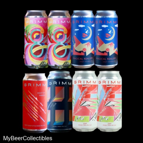 8 Pack GRIMM 8th Anniversary TIPA + DIPA + WCIPA + more - Great non-hyped Hops