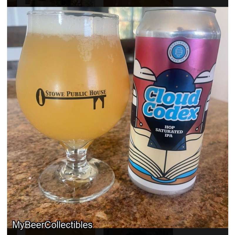 Burlington Beer Co. [VT] --  Cloud Codex [6% Small Batch VT Hazy] -- Aug 14th