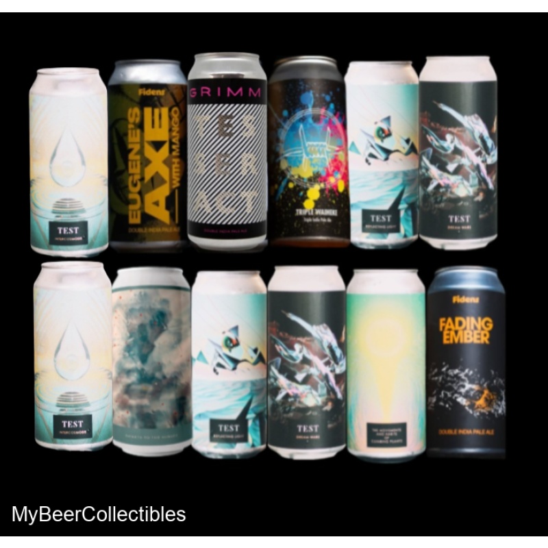 12 Pack Newest TEST & Fidens incl. Intercosmosis Triple Waiheke Dream Wars U.S. Imprint 01 Axe w/Peach & Evil Twin NYC Tickets To Sunset