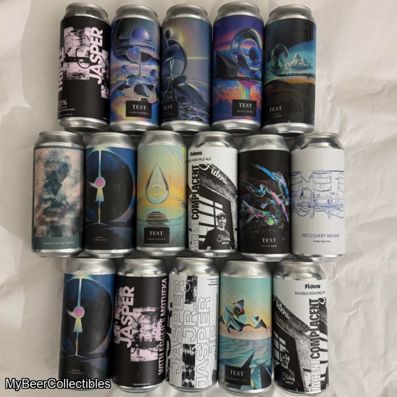 Awesome 16 pack Fresh Fidens & Test - 13 Different Cans Incl. Both Versions Tickets to Sunset & Triple Jasper w/ Motueka