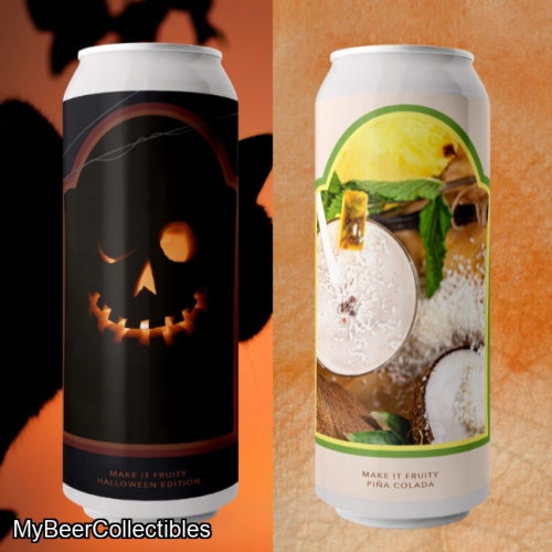 8 Pack Evil Twin NYC Fruited Sours (4.5%) - Make It Fruity Halloween Edition (Pumpkin, Blood Orange) + Make It Fruity Piña Colada
