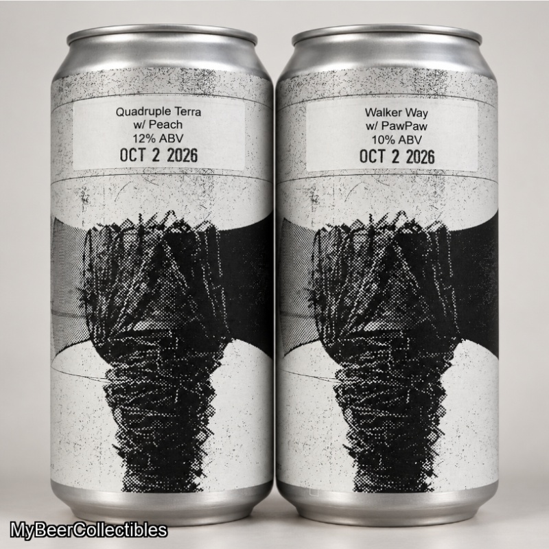 Two Fresh Fidens Anniversary 32oz Crowlers : Walker Way with Paw Paw & Quadruple Terra with Peach