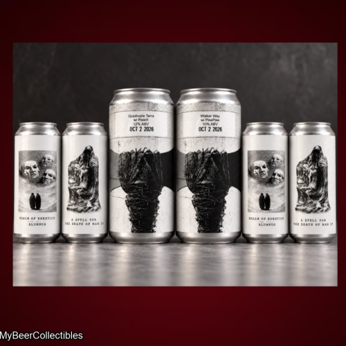 Root Branch / Brujos + Fidens Anniversary 32oz Crowlers : Walker Way with Paw Paw & Quadruple Terra with Peach Crowler