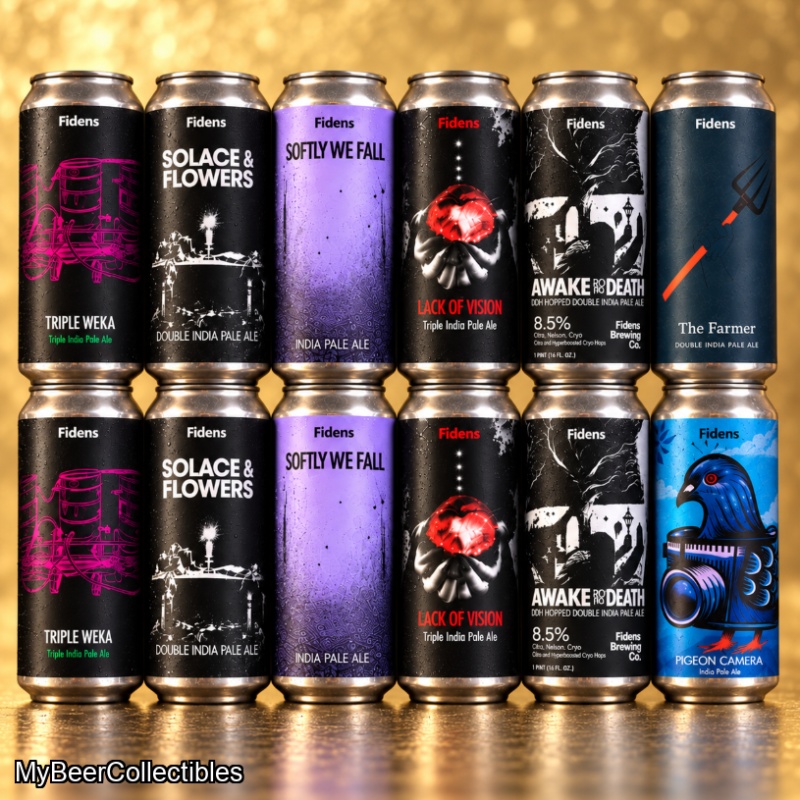 Fresh Fidens Elite IPAs 12 Pack - 10/12 - 10/24 Weeks Triple Weka Lack of Vision Softly TIPAs and More - Optional Add Music Spheres +