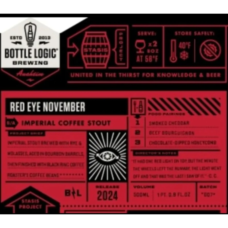Bottle Logic - Redeye November 2024 (1 bottle)