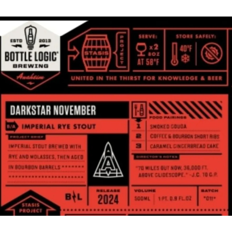 Bottle Logic - Darkstar November 2024 (1 bottle)