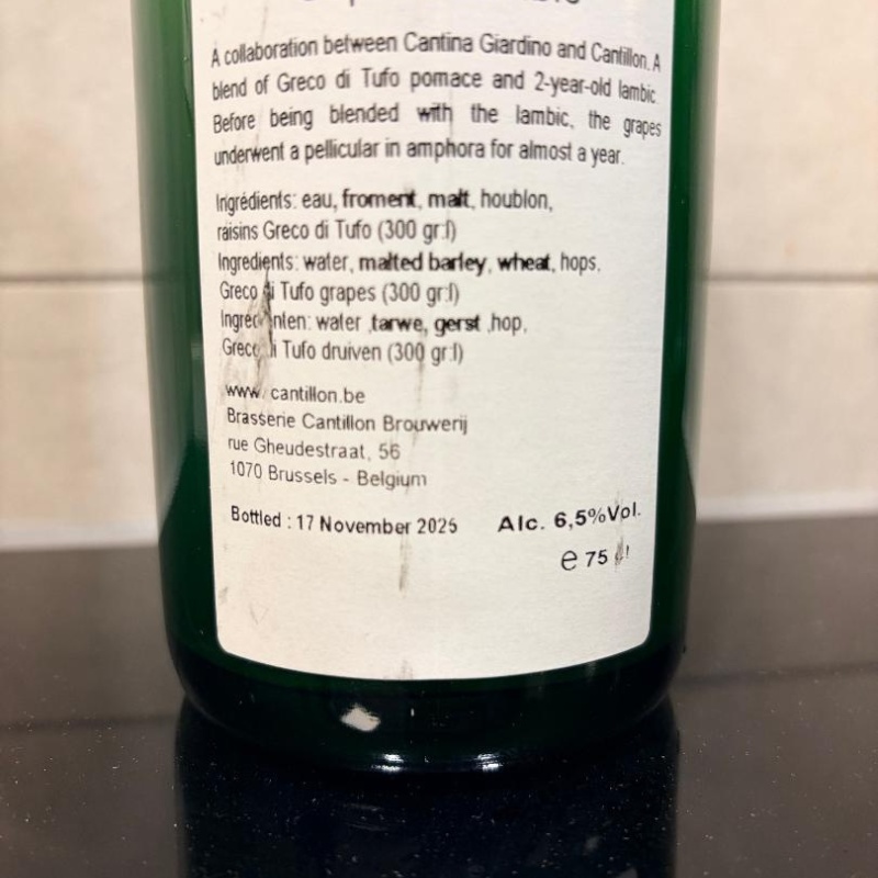 1 bottle (75cl)  of  CANTILLON SOPHIA LAMBIC 2025