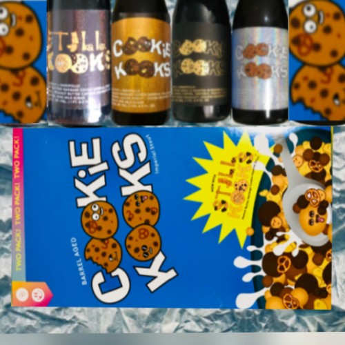 4 Pack  KOOKS Gift Set! Other Half / Omnipollo Cookie Kooks set 2019 VIP silver label & Cereal Box