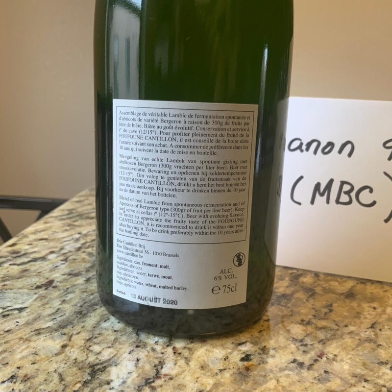 2020 Cantillon Fou Foune / FouFoune / Fou' Foune / Fou'Foune