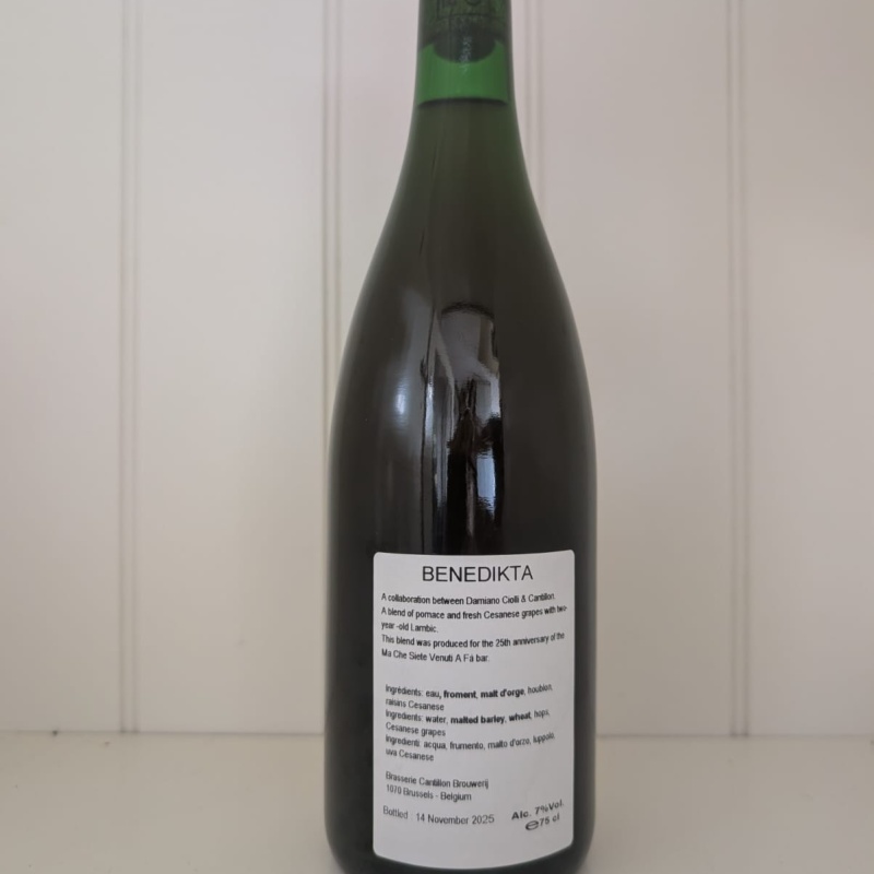 1 x 75 cl Cantillon Bendikta 25