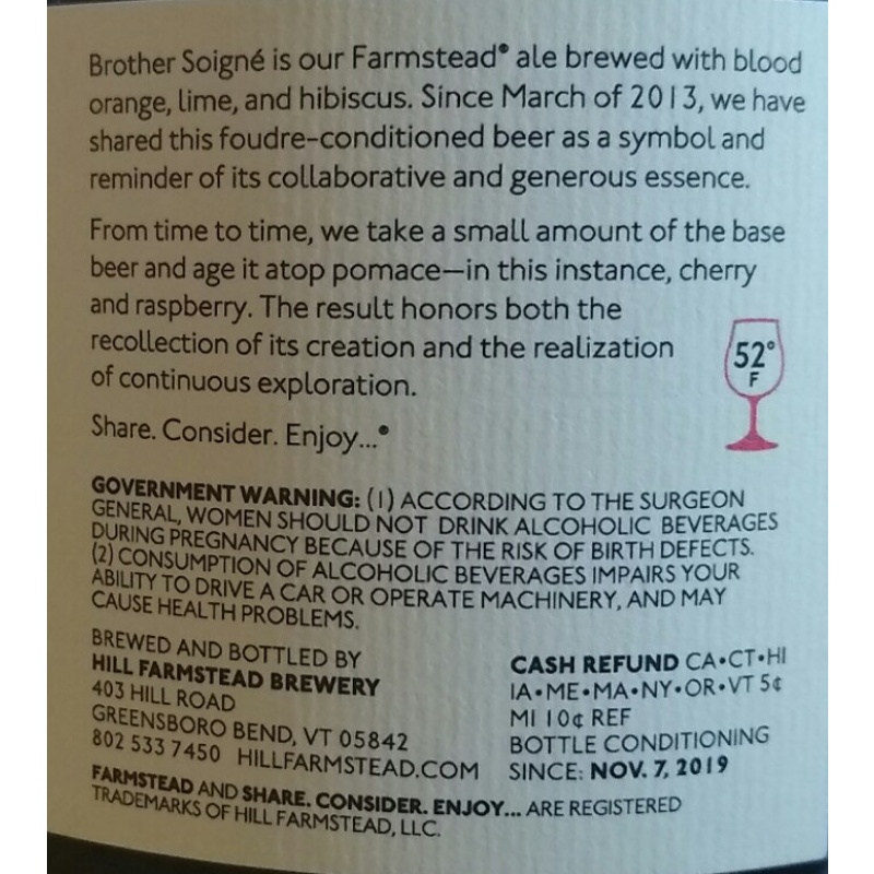 Hill Farmstead - "Soignee" 1.5L