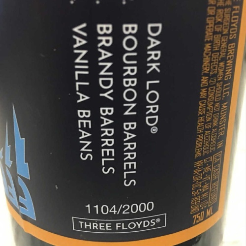 Three Floyds 2025 Dark Lord Brandy Vanilla