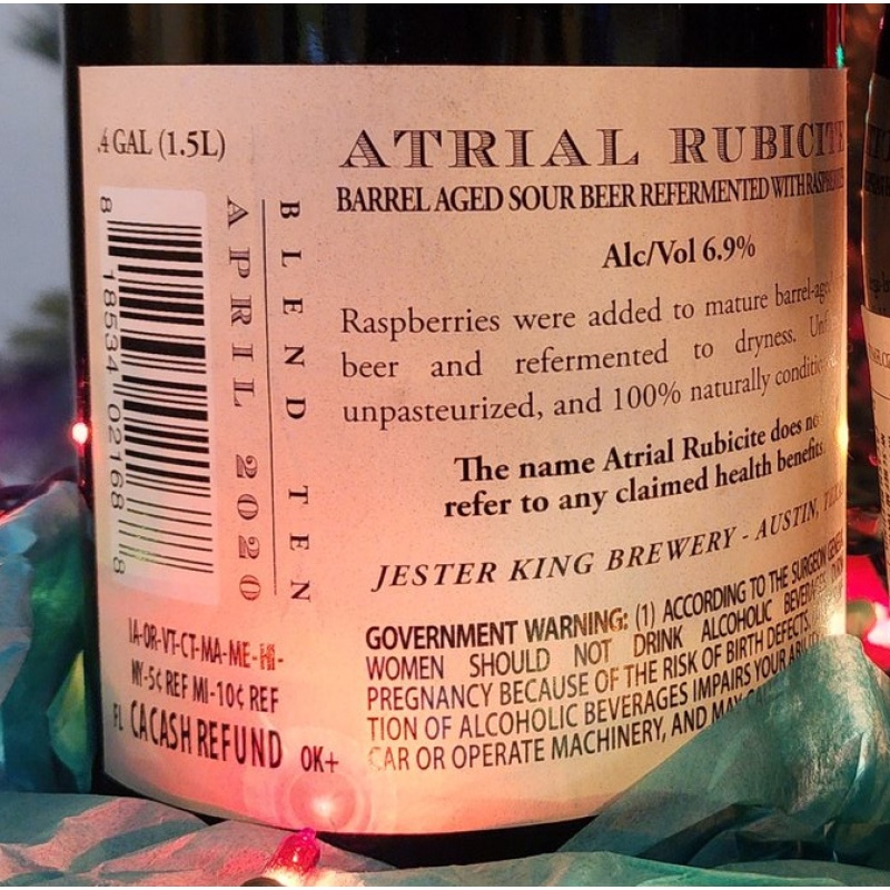 Jester King Atrial Rubicite Christmas Combo – 2020 Magnum (1.5L) & 750mL 2-Pack!