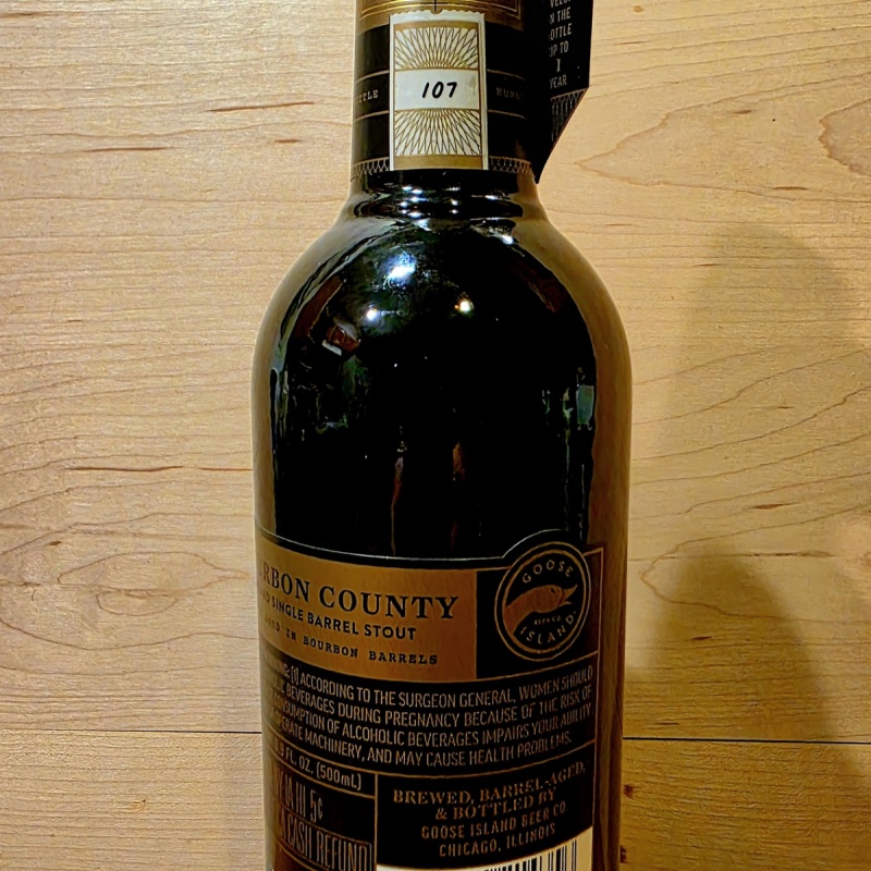 Goose Island Bourbon County Stout Single Barrel 16 Year Weller Barrel