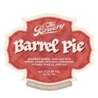 BRUERY BARREL PIE 17.3%  Ale with Apples, Honey, Pretzels, Cinnamon, Nutmeg, Vanilla, Salt