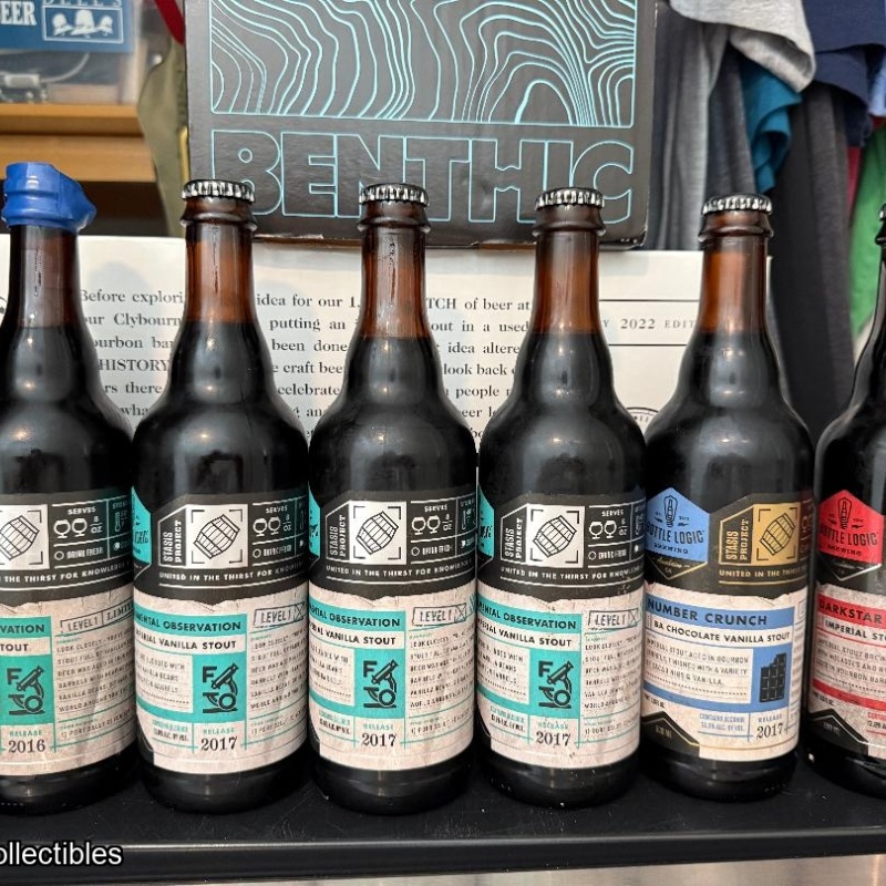 Lot of 6 Bottle Logic Stouts (2016-2017) 4 FO, Number Crunch, Darkstar November