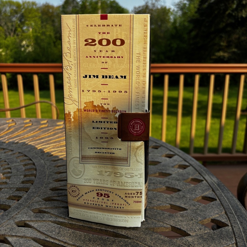 Jim Beam 200th Year Anniversary Edition Bourbon 1995