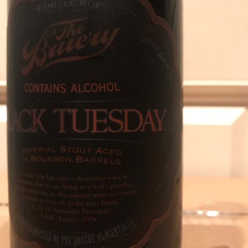 The Bruery - Black Tuesday (2015)